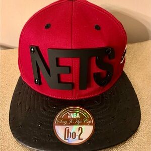 HyFlat Brooklyn Nets NBA SnapBack Rare CHO.2 Ostrich Bill Hat